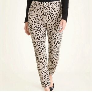 🌷💕🌷Chico's Girlfriend/so sliming Black and Tan Patterned Ankle Pants size 12